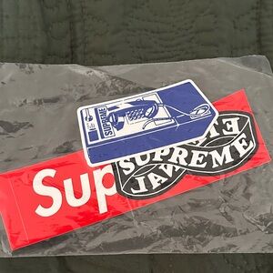 Supreme Red and Blue Sticker Set